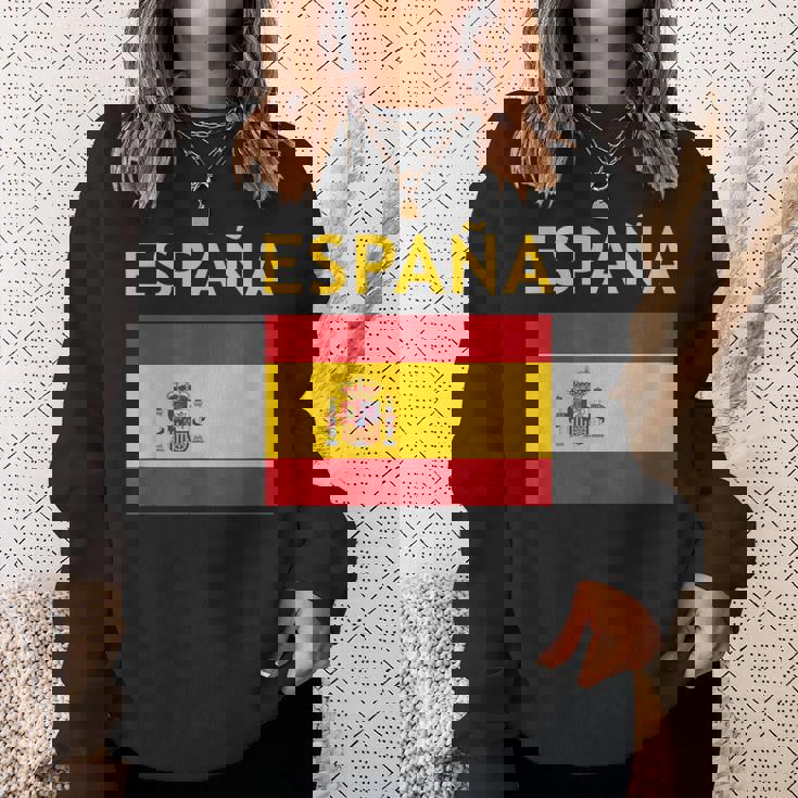 エスパーニャ ヴィンテージ スペイン国旗 スペインお土産 エスパーニャプライド スウェットシャツ 彼女への贈り物