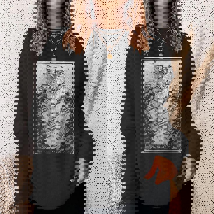 エッシャーのバベルの塔 スウェットシャツ 彼女への贈り物