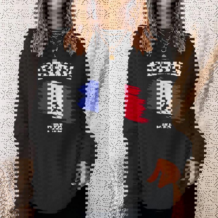 エッフェル塔 パリ フランス フランス 国旗 バケーション パリ スウェットシャツ 彼女への贈り物