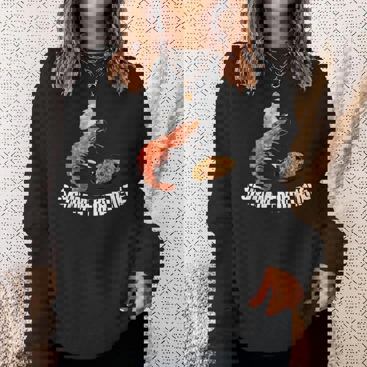 エビチャーハン-面白いミーム スウェットシャツ 彼女への贈り物