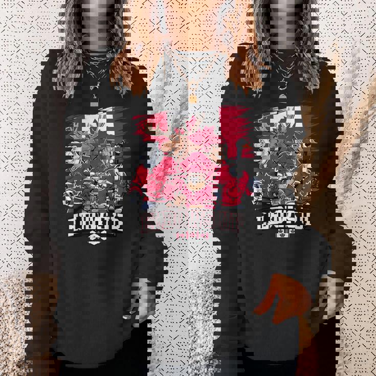 エルボーアップ カナダ カナディアン ビーバー ヘラジカ ホッケーチーム メープルリーフ スウェットシャツ 彼女への贈り物