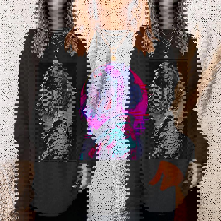 エレガントな芸者 日本の美デザインへのオマージュ スウェットシャツ 彼女への贈り物