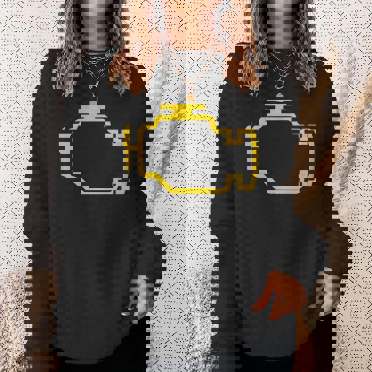 エンジンライトをチェック スウェットシャツ 彼女への贈り物