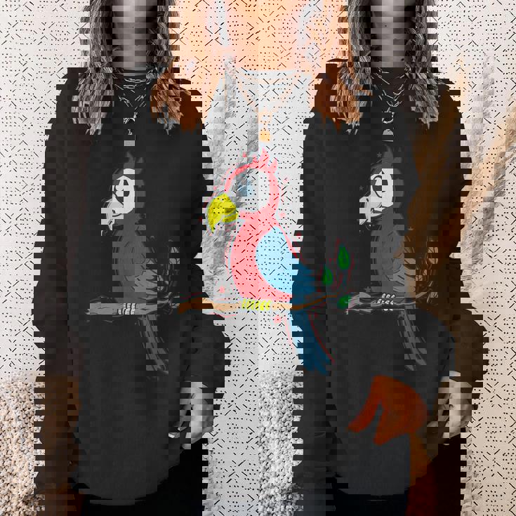 オウム エキゾチック トロピカル 動物 スウェットシャツ 彼女への贈り物