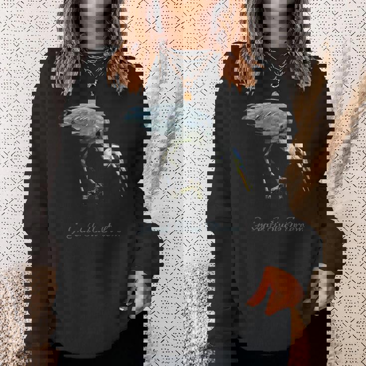 オオアオサギ 鳥類学 スウェットシャツ 彼女への贈り物