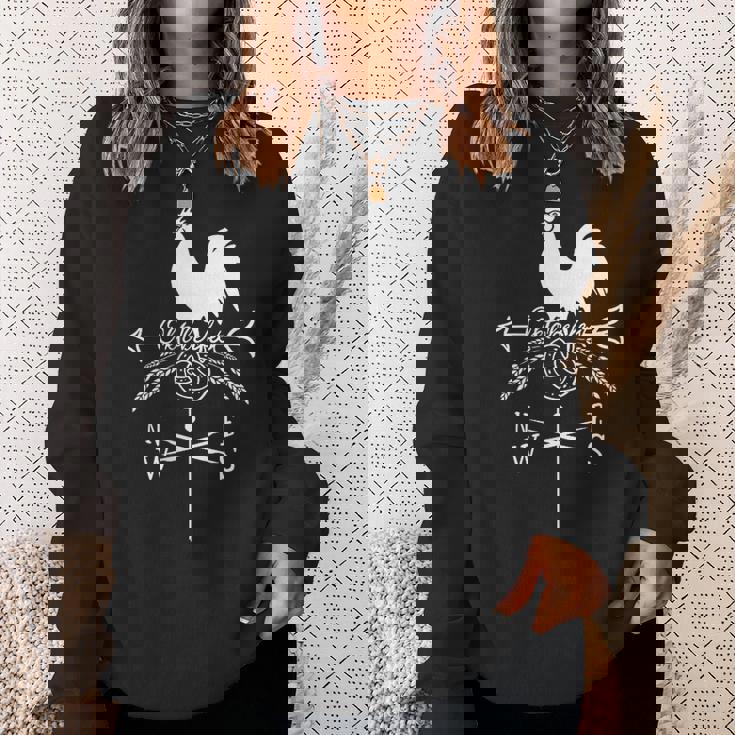 オクトーバーフェスト 風見鶏 コスチューム オンドリとプレッツェルの矢 スウェットシャツ 彼女への贈り物