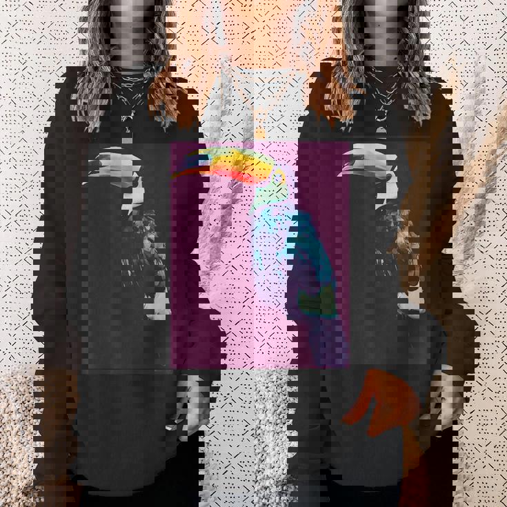 オニオオハシ 鳥 スウェットシャツ 彼女への贈り物