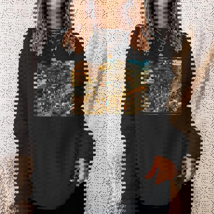 オランダのことわざ ピーテル・ブリューゲル 長老 1559 スウェットシャツ 彼女への贈り物