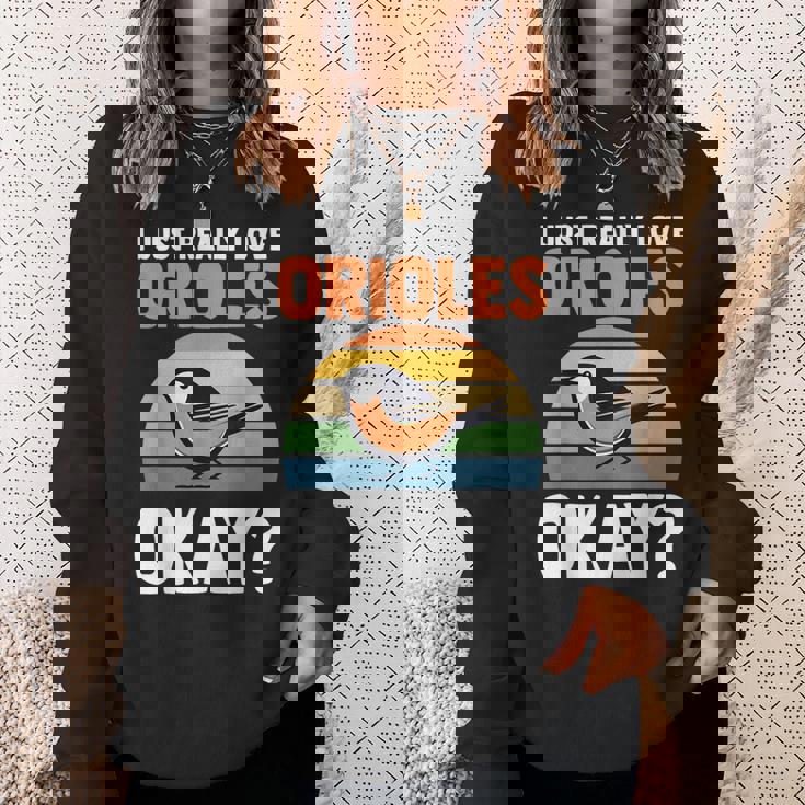 オリオールズが本当に好きだいいか？オリオール スウェットシャツ 彼女への贈り物