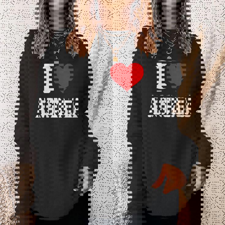 オーストラリア アイ・ハート・オーストラリア アイ・ラブ・オーストラリア スウェットシャツ 彼女への贈り物