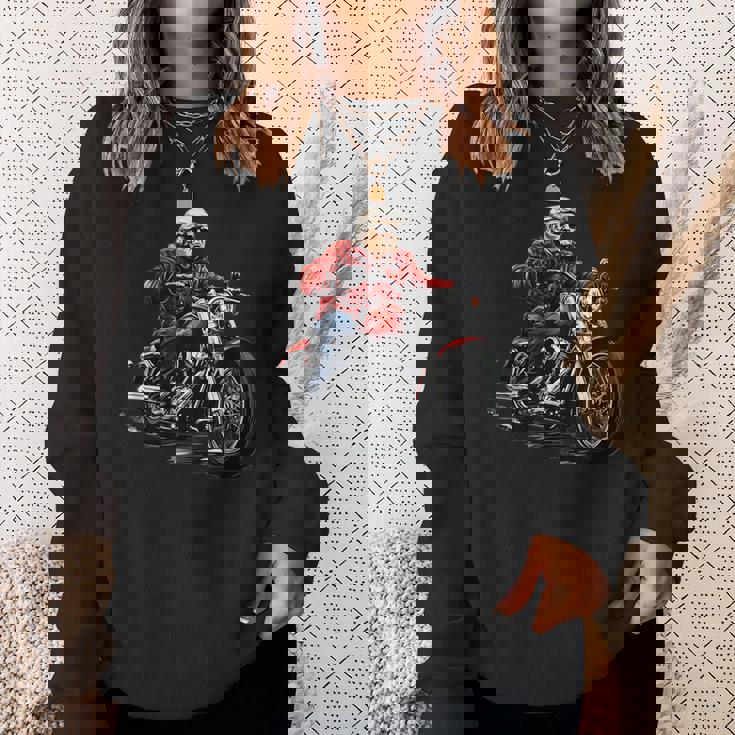 オートバイ アメリカン バイク おもしろ パロディ バイカー トランプ ライダー クルーザー モーターサイクル No3 スウェットシャツ 彼女への贈り物