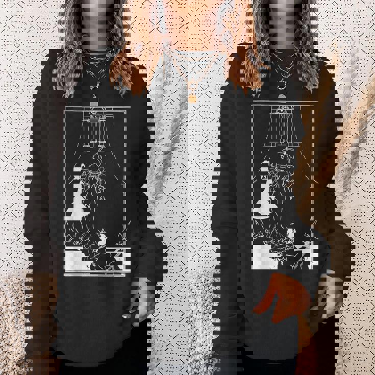 オーブリー・ビアズリーによるマリオネット3世のバレエ1894 スウェットシャツ 彼女への贈り物