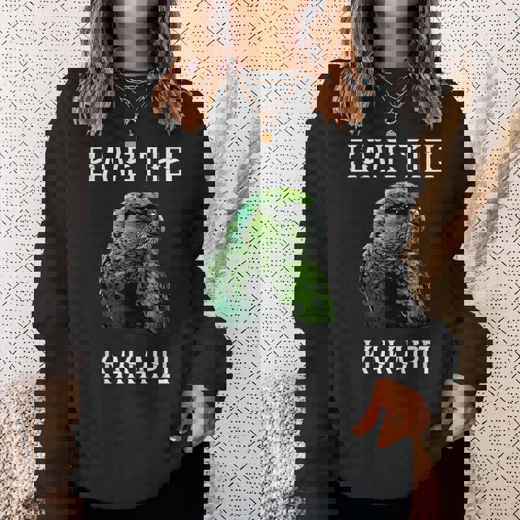 カカポ オウム ニュージーランド カカポ 鳥ave The Kakapo スウェットシャツ 彼女への贈り物