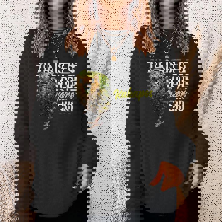 カカポ オウムの言葉 スウェットシャツ 彼女への贈り物