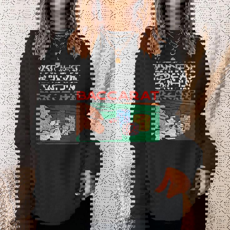 カジノバカラ ギャンブルデザイン ラスベガス、ギャンブラーベッティング スウェットシャツ 彼女への贈り物