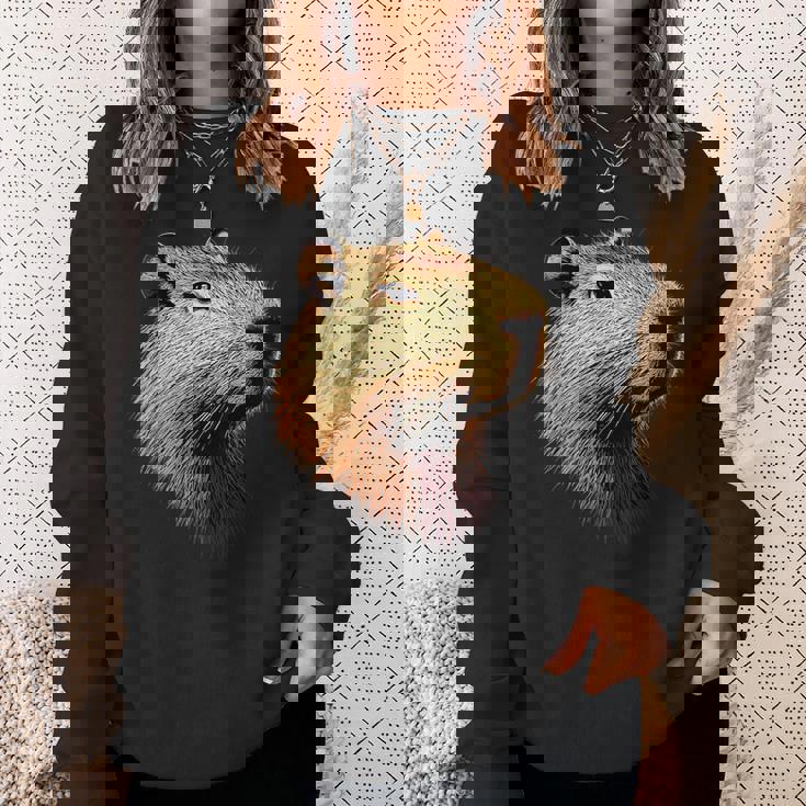 カピバラ Be Capy カピバラ げっ歯類 おもしろカピバラ Capybara スウェットシャツ 彼女への贈り物