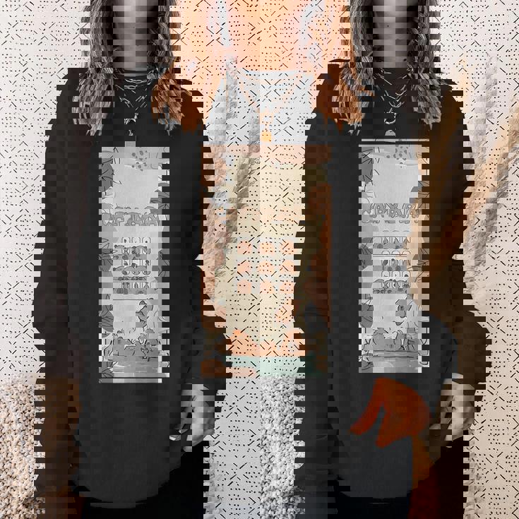 カピバラ カピバラ かわいい トロピカル 夏 スウェットシャツ 彼女への贈り物