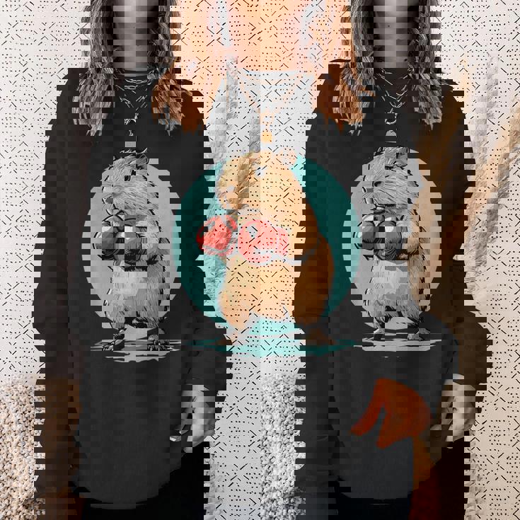 カピバラボクシングチャンピオン 千と千尋の神隠し スウェットシャツ 彼女への贈り物