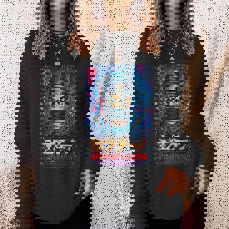 カプチーノ アサシーノ イタリアン ブレイン ミーム 日本語 スウェットシャツ 彼女への贈り物