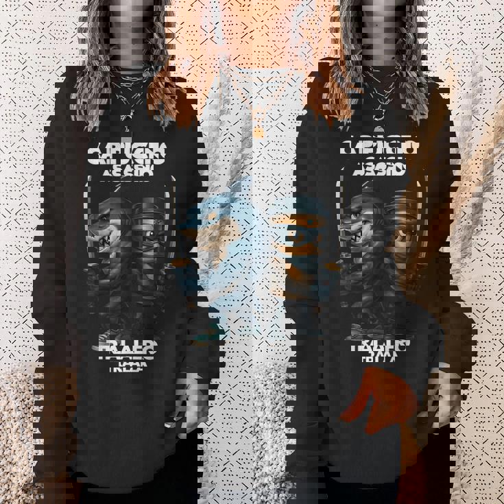 カプチーノ アサシーノ トラレロ トラララ イタリアン ブレイン ミーム スウェットシャツ 彼女への贈り物