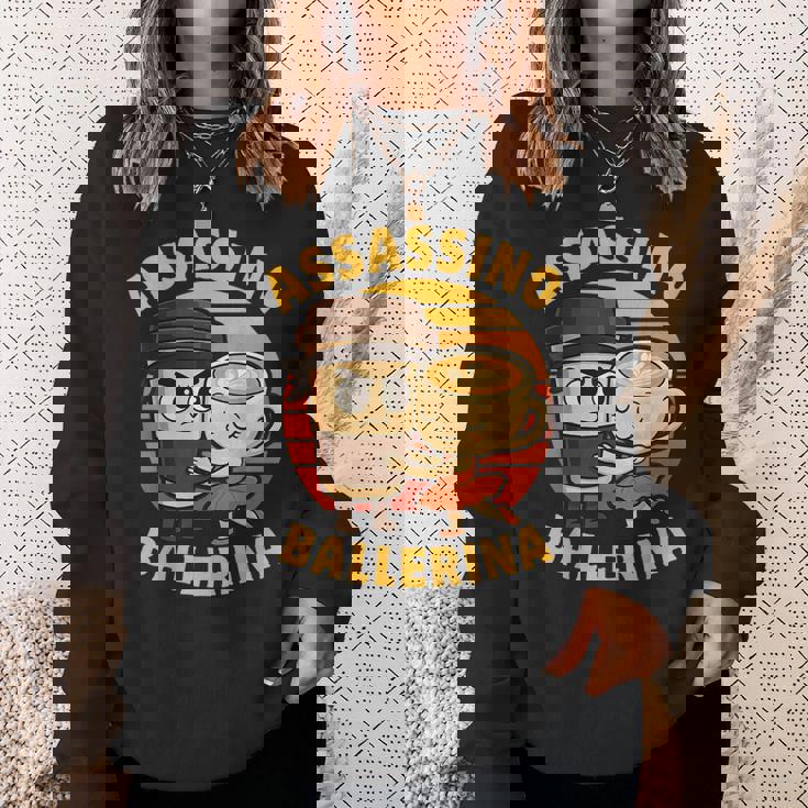 カプチーノ アサシーノ バレリーナ 面白い イタリアン ブレイン ミーム スウェットシャツ 彼女への贈り物