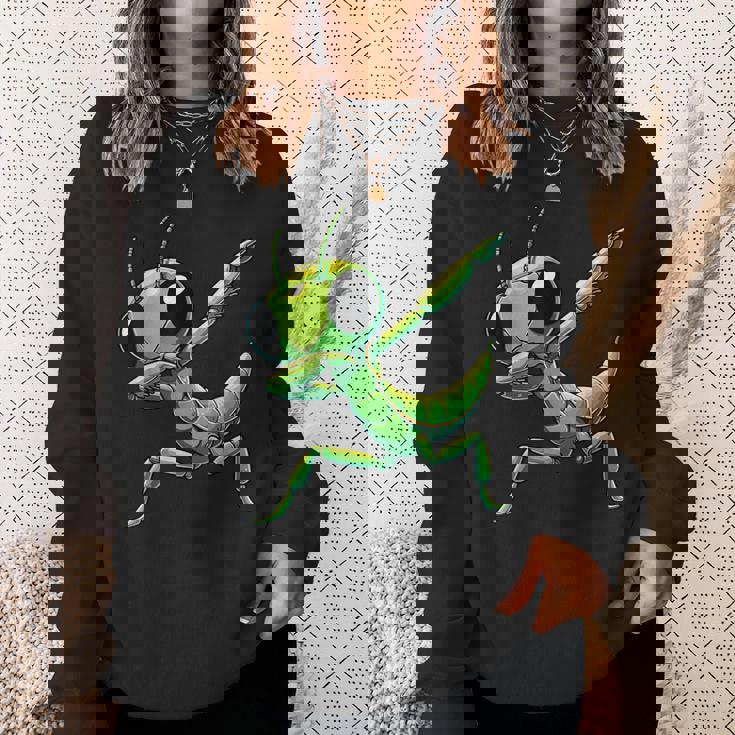 カマキリ、おかしなカマキリ スウェットシャツ 彼女への贈り物