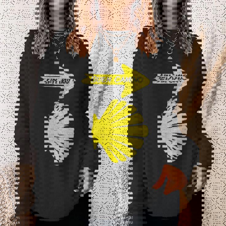 カミーノデサンティアゴの巡礼のシンボル、ブエンカミノシェル スウェットシャツ 彼女への贈り物