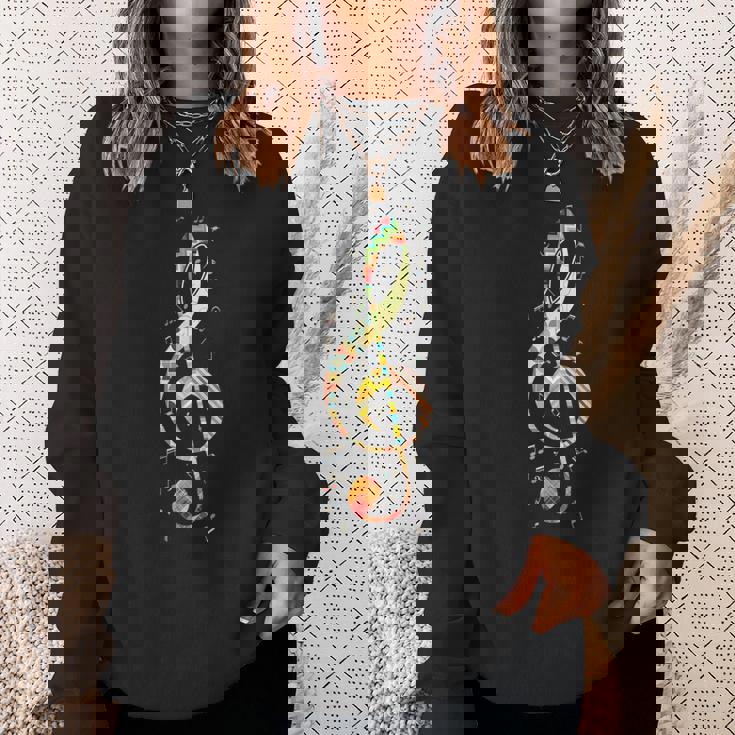 カラフルな音符 スウェットシャツ 彼女への贈り物