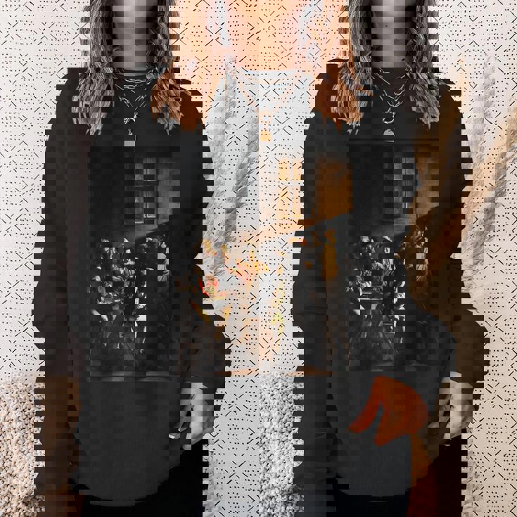 カラヴァッジョの聖マタイの召し スウェットシャツ 彼女への贈り物