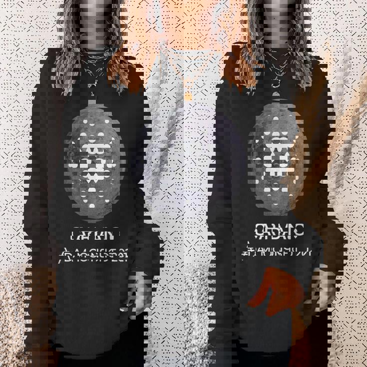 カルダノcardano暗号通貨 月へto The Moon 分散型金融 Defi ブロックチェーン スウェットシャツ 彼女への贈り物
