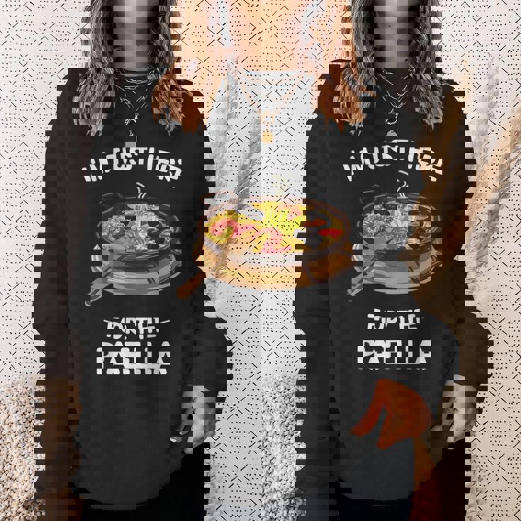 カワイイ キュート パエリア I'm Just Here For The Paella スウェットシャツ 彼女への贈り物