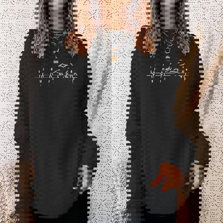 カワウソのハートビートギフト スウェットシャツ 彼女への贈り物