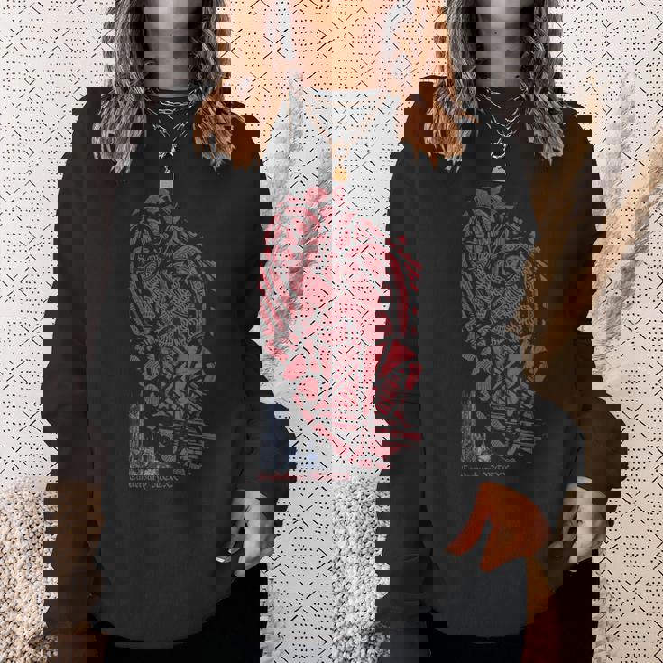 カンタベリー大聖堂ステンドグラス 3 歴史考古学 スウェットシャツ 彼女への贈り物