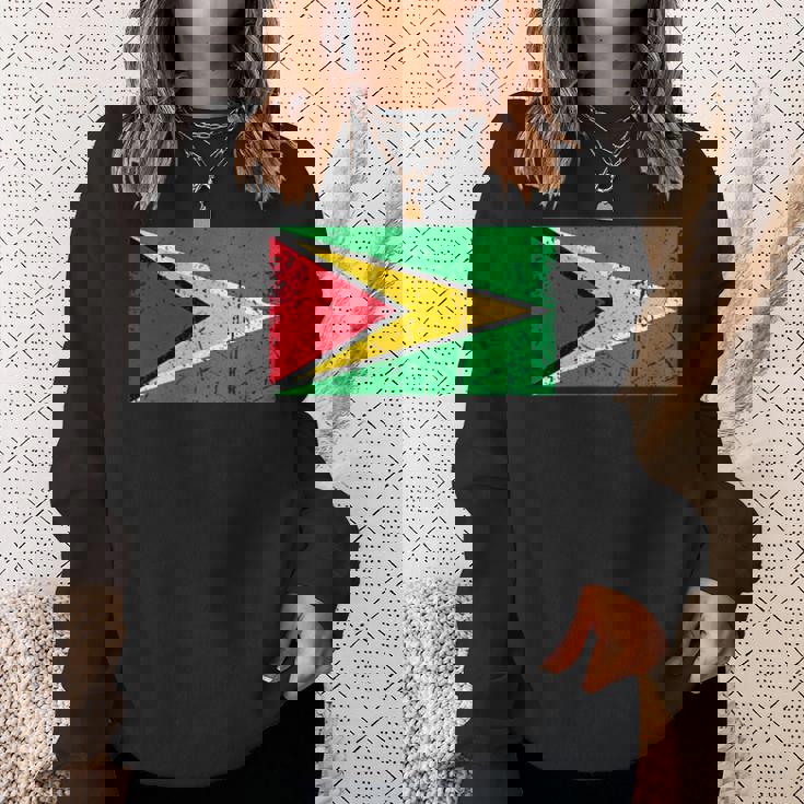 ガイアナ国旗グラフィック メンズ レディース キッズ スウェットシャツ 彼女への贈り物