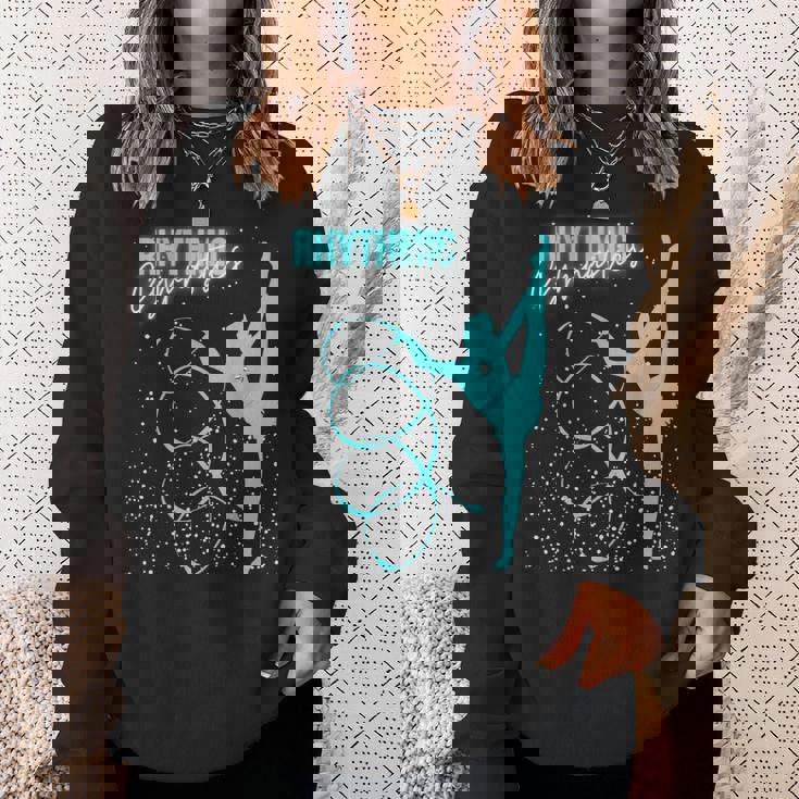 ガールズ 新体操 ティール スウェットシャツ 彼女への贈り物