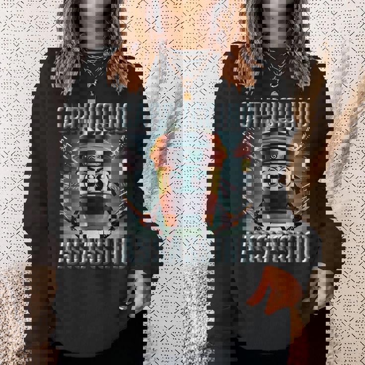 キッズ トレンド ミーム ブレイン イタリアン カプチーノ アサシーノ スウェットシャツ 彼女への贈り物