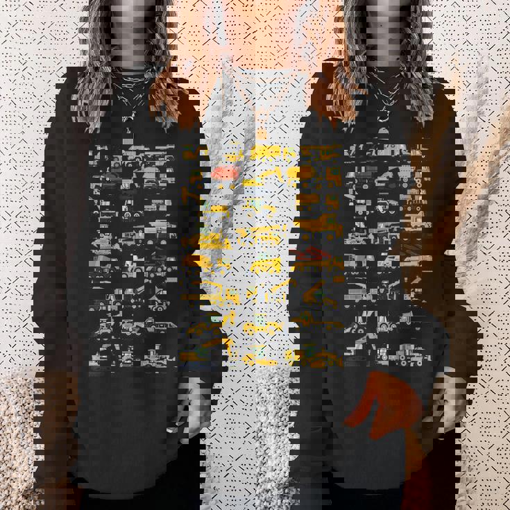 キッズ 建設車両 男の子 コンクリートミキサー クレーン スウェットシャツ 彼女への贈り物