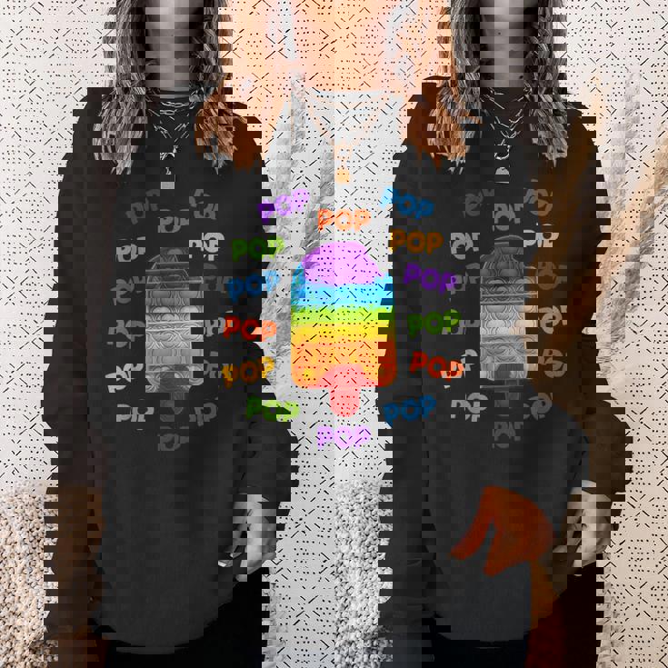 キッズポッププッシュ&ポップポップポップポップadhdストレス解消おもちゃ スウェットシャツ 彼女への贈り物