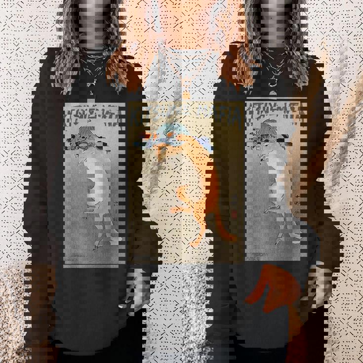 キツネマフィア アニメ 九尾狐魂 浮世絵 日本語 スウェットシャツ 彼女への贈り物