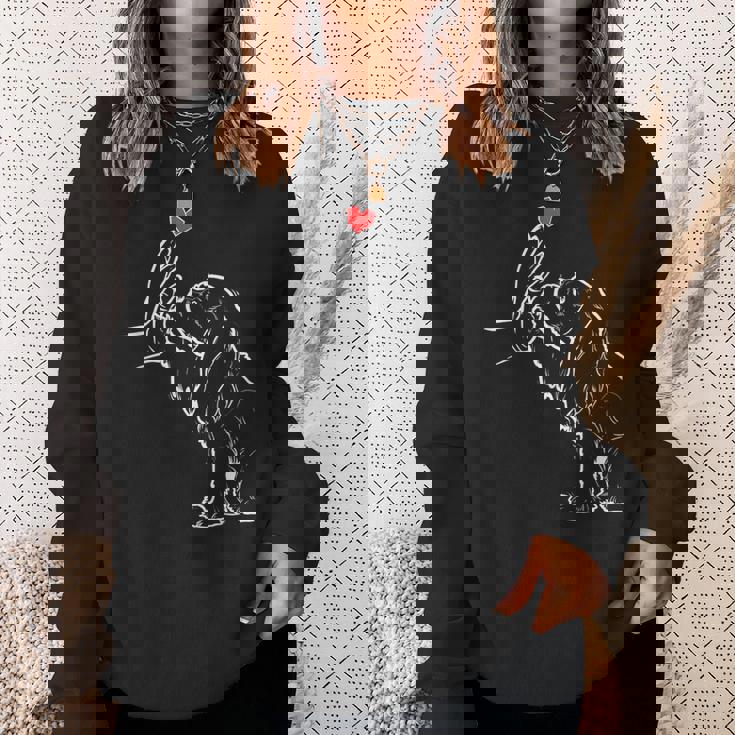 キャバリアキングチャールズスパニエルラブかわいいスパニエル スウェットシャツ 彼女への贈り物