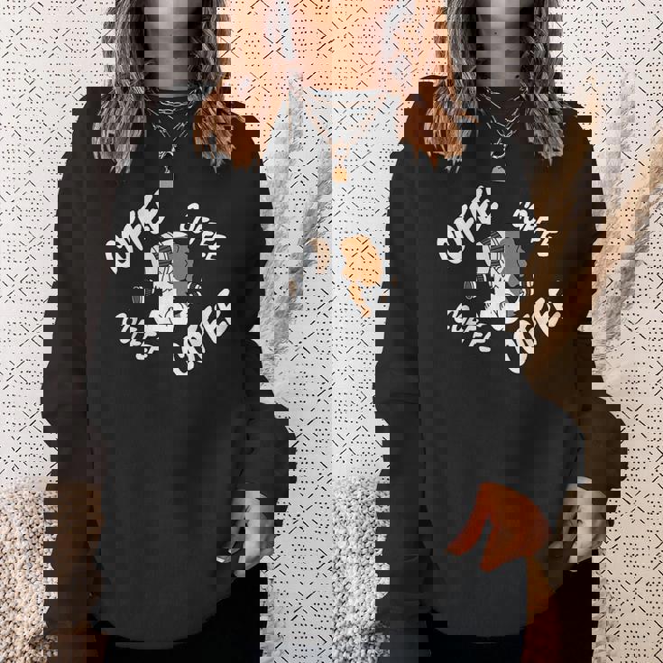 キャバリエ キング チャールズ スパニエル 犬 コーヒー スウェットシャツ 彼女への贈り物