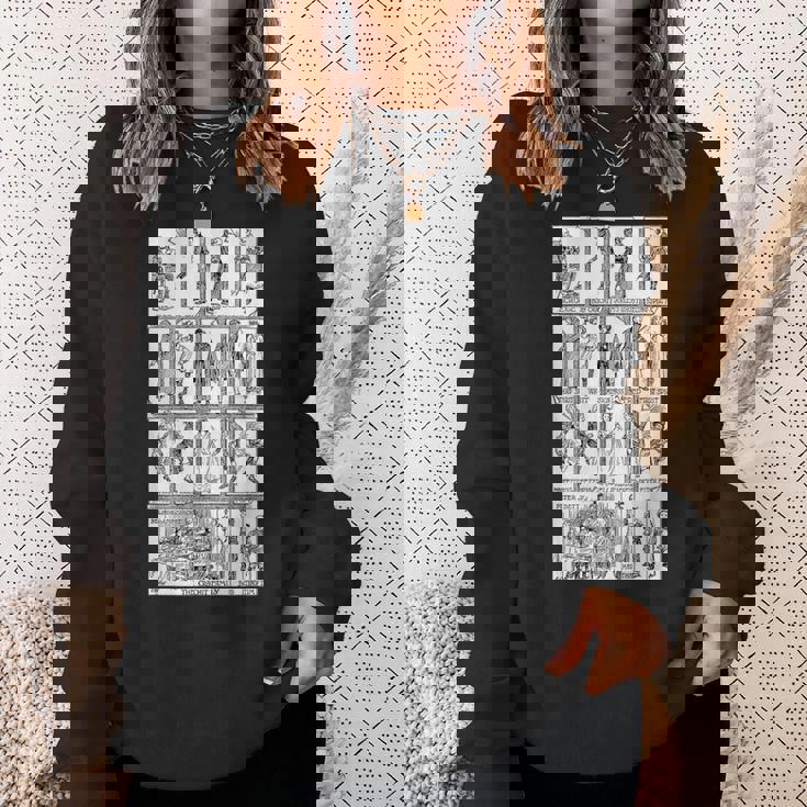 キャラクターモンタージュクリスマスキャロルtシャツ-ヴィンテージスクルージ スウェットシャツ 彼女への贈り物