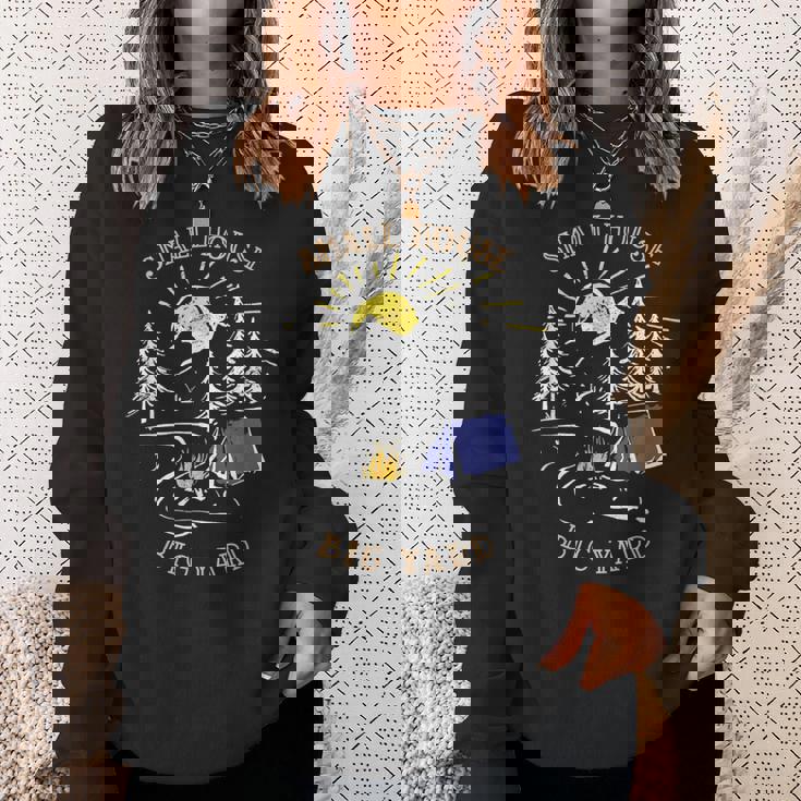 キャンプ スモールハウス ビッグヤード 山岳 キャンプファイヤー テント キャンプ スウェットシャツ 彼女への贈り物