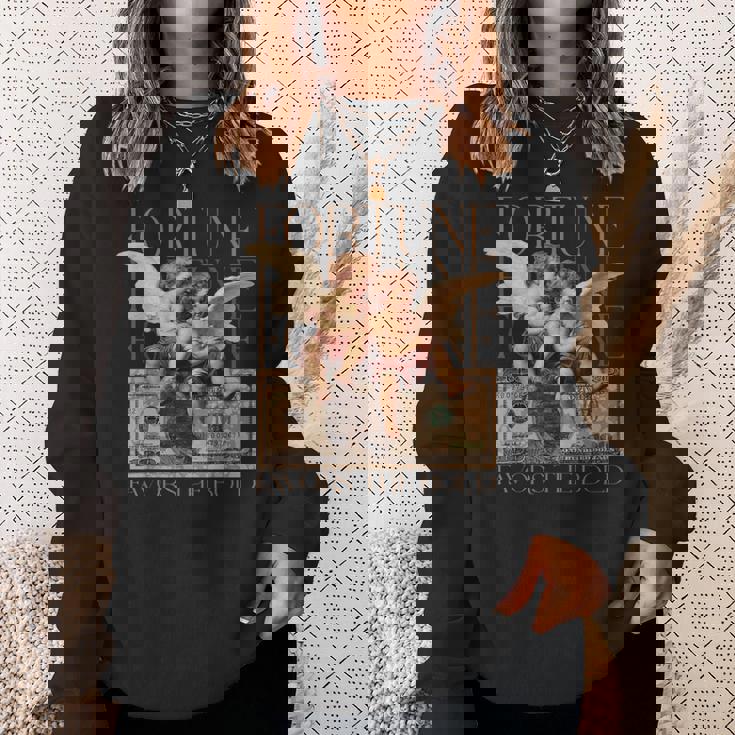 キューピッドとサイケ 2人の天使の赤ちゃん ドルフォーチュンアート スウェットシャツ 彼女への贈り物