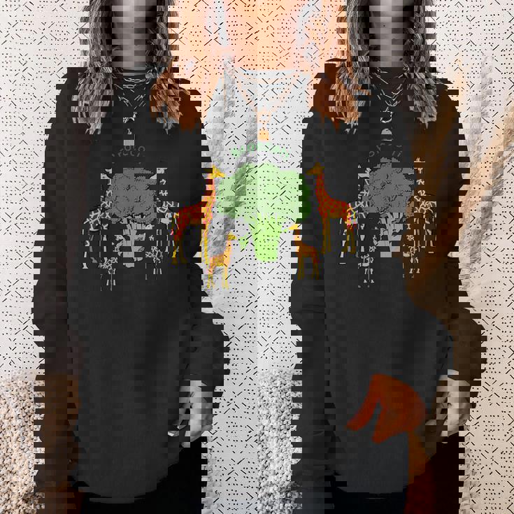 キリン ベジタリアンファミリー 食べる ブロッコリー スウェットシャツ 彼女への贈り物