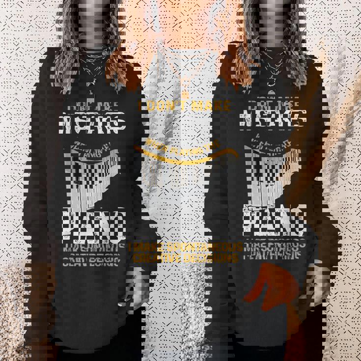 キーボード ピアニスト 面白い 音楽 ミュージシャン ピアノ奏者 恋人 スウェットシャツ 彼女への贈り物