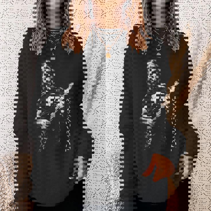 ギターを弾くデビッド・ギルモア スウェットシャツ 彼女への贈り物