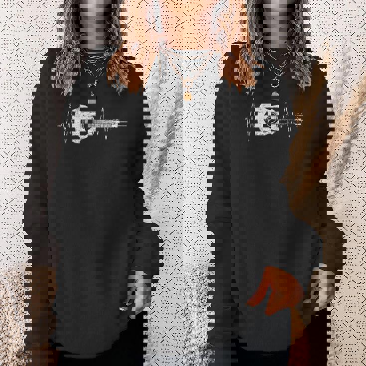 ギターハートビートギフト スウェットシャツ 彼女への贈り物