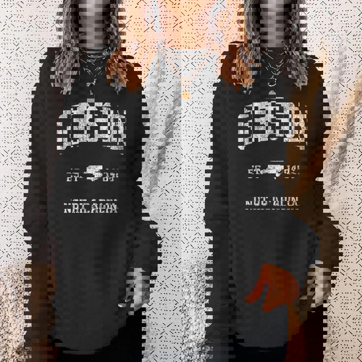 ギブソン ノースカロライナ Nc ビンテージ アスレチック スポーツデザイン スウェットシャツ 彼女への贈り物