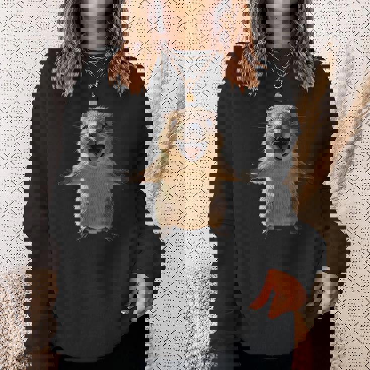 クオッカ・ビー・クオッカ クオッカとハッピー・スマイル スウェットシャツ 彼女への贈り物